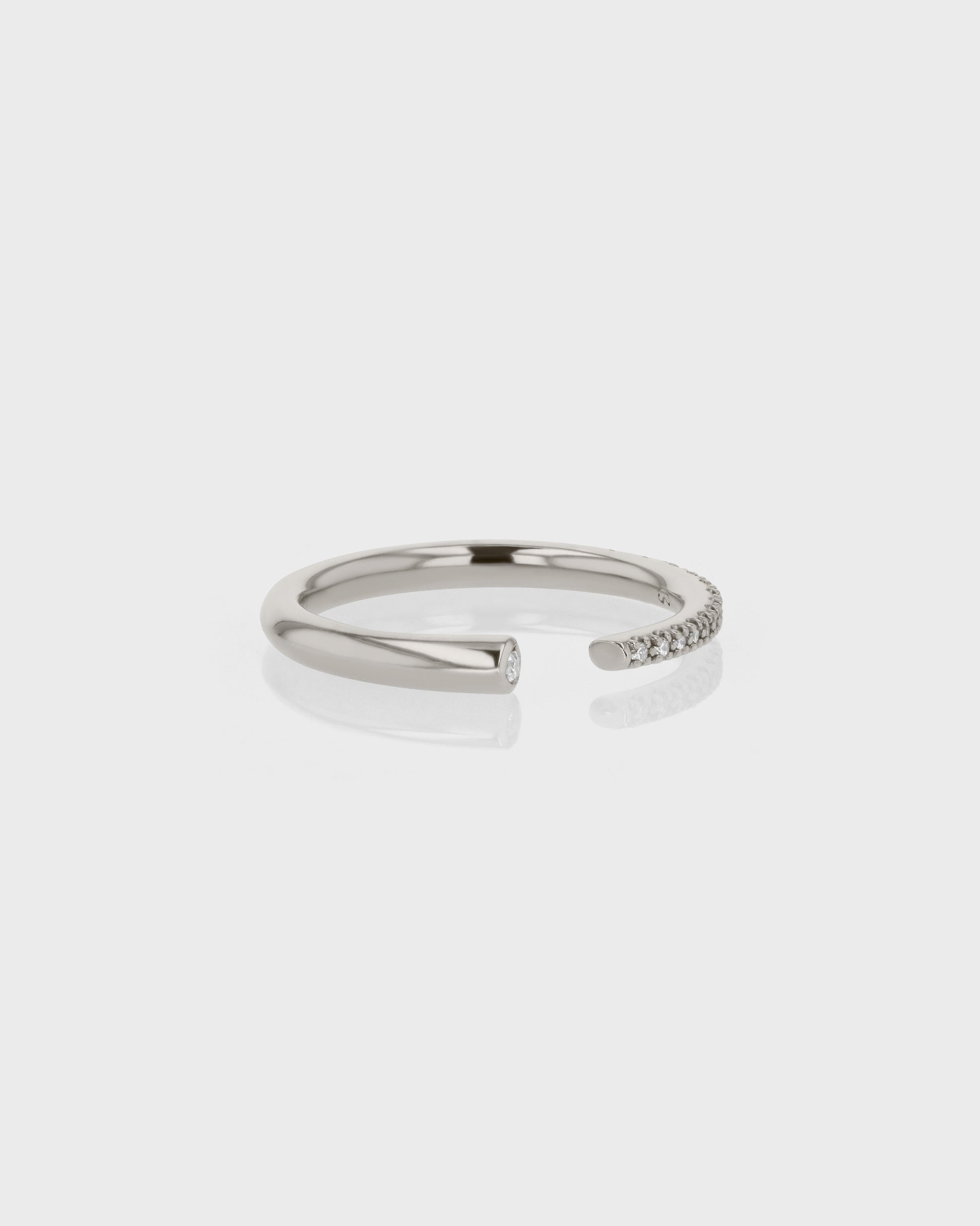 Elegant 0.20 TCW Round Lab Grown Diamond Open Wedding Band 4