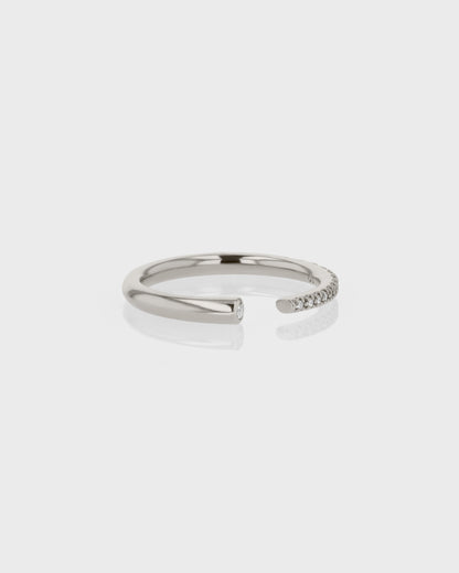 Elegant 0.20 TCW Round Lab Grown Diamond Open Wedding Band 4