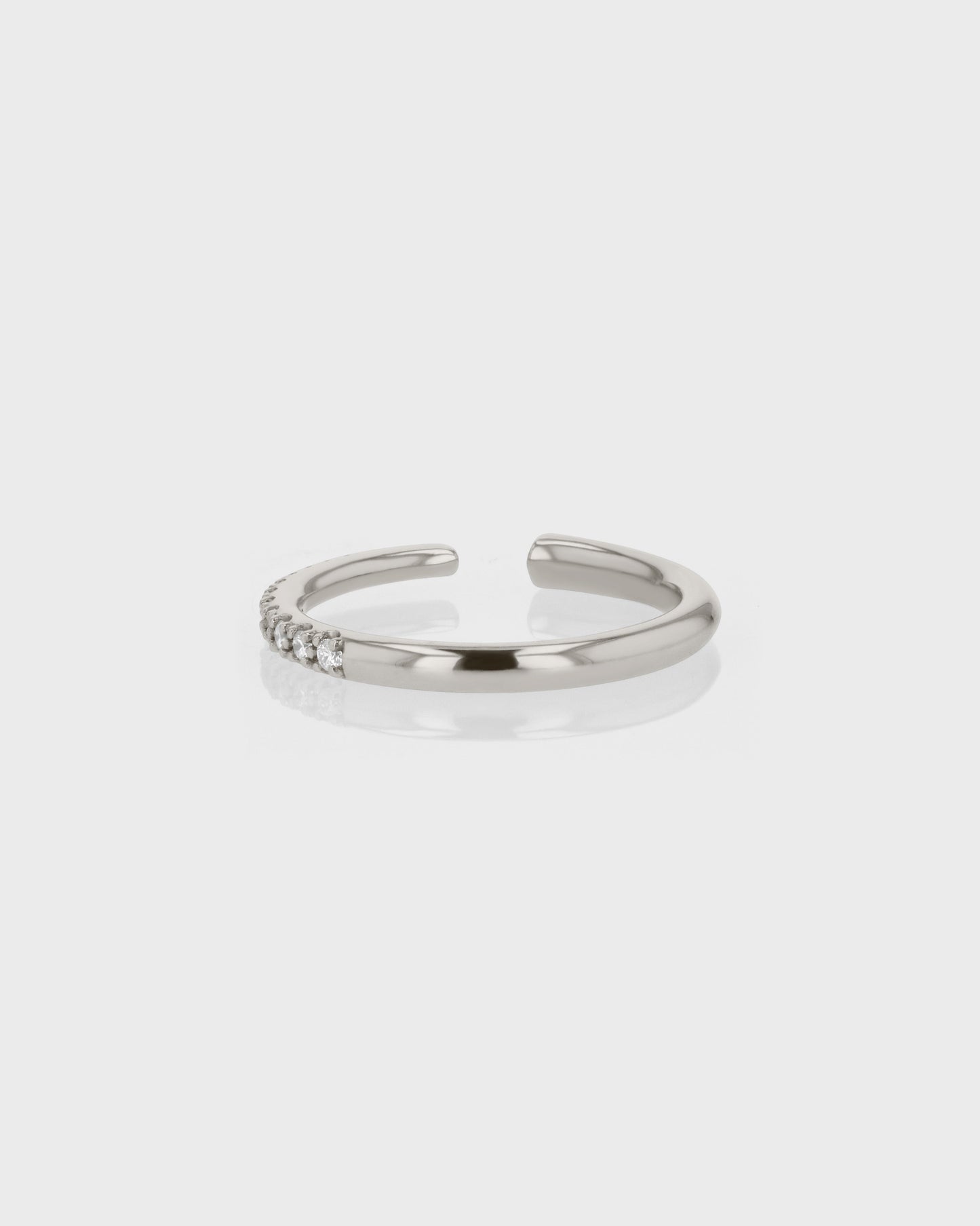 Elegant 0.20 TCW Round Lab Grown Diamond Open Wedding Band 3