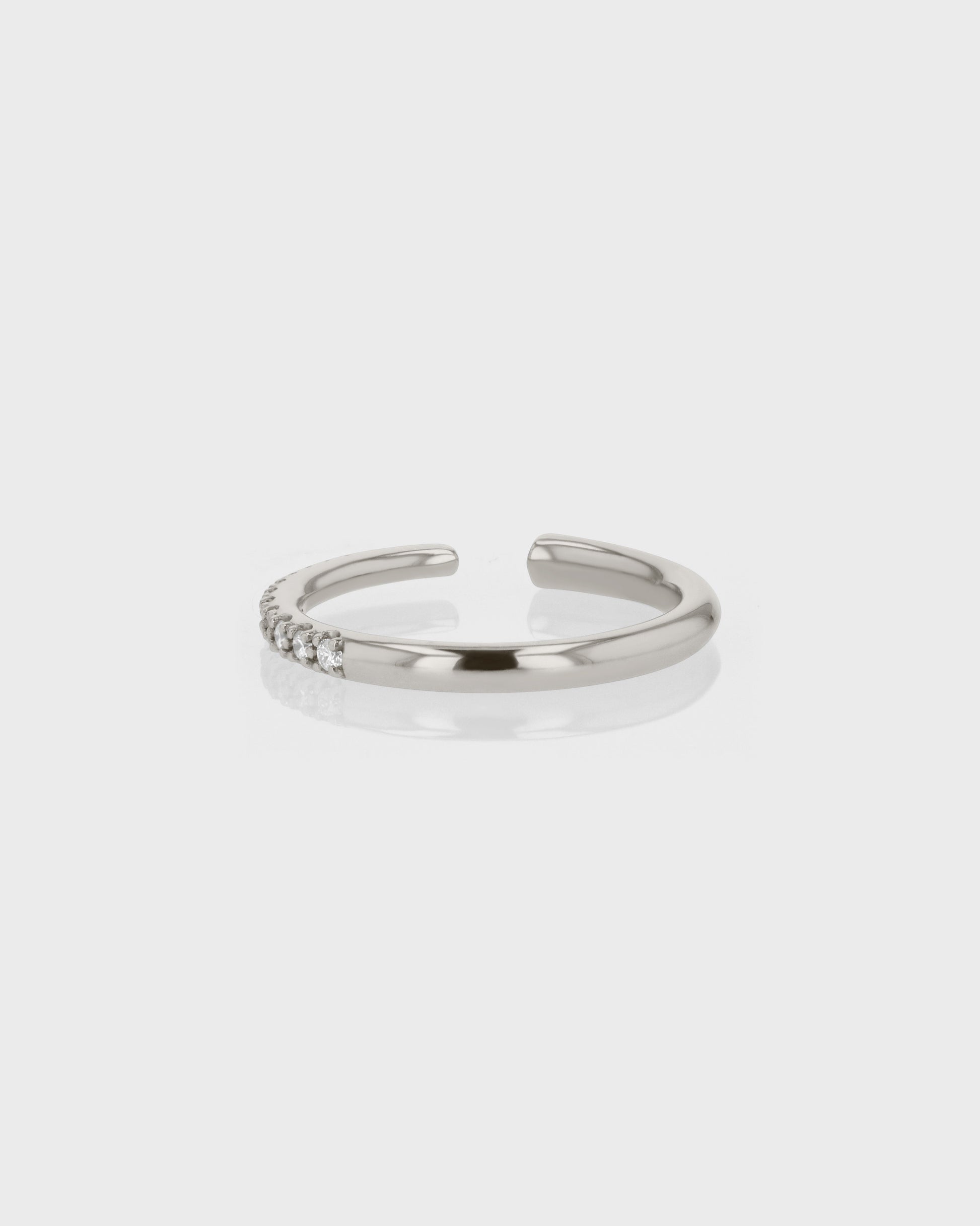Elegant 0.20 TCW Round Lab Grown Diamond Open Wedding Band 3