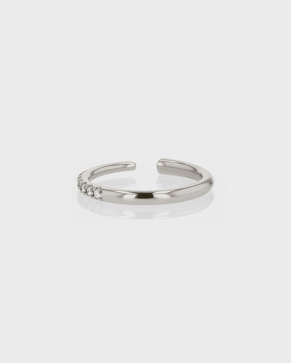 Elegant 0.20 TCW Round Lab Grown Diamond Open Wedding Band 3