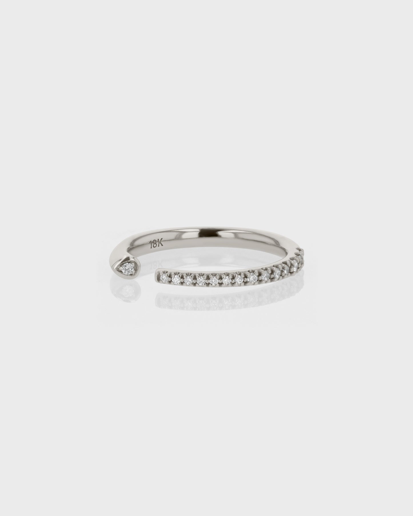 Elegant 0.20 TCW Round Lab Grown Diamond Open Wedding Band 2