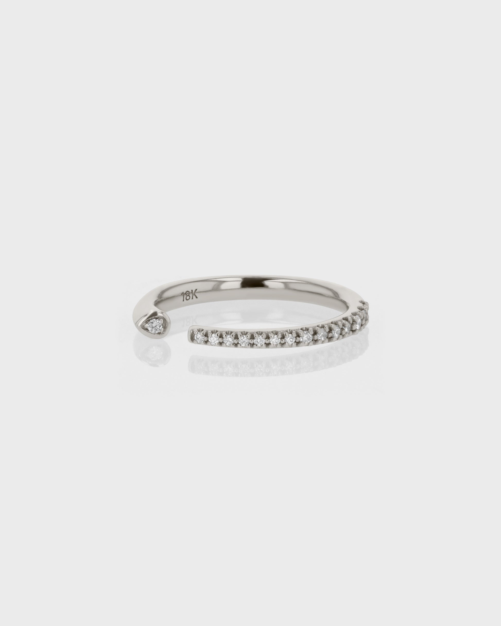 Elegant 0.20 TCW Round Lab Grown Diamond Open Wedding Band 2