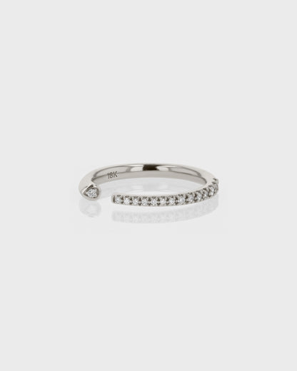 Elegant 0.20 TCW Round Lab Grown Diamond Open Wedding Band 2