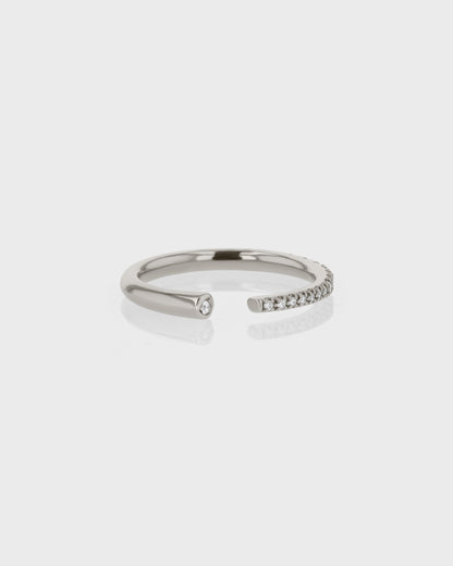 Elegant 0.20 TCW Round Lab Grown Diamond Open Wedding Band 1