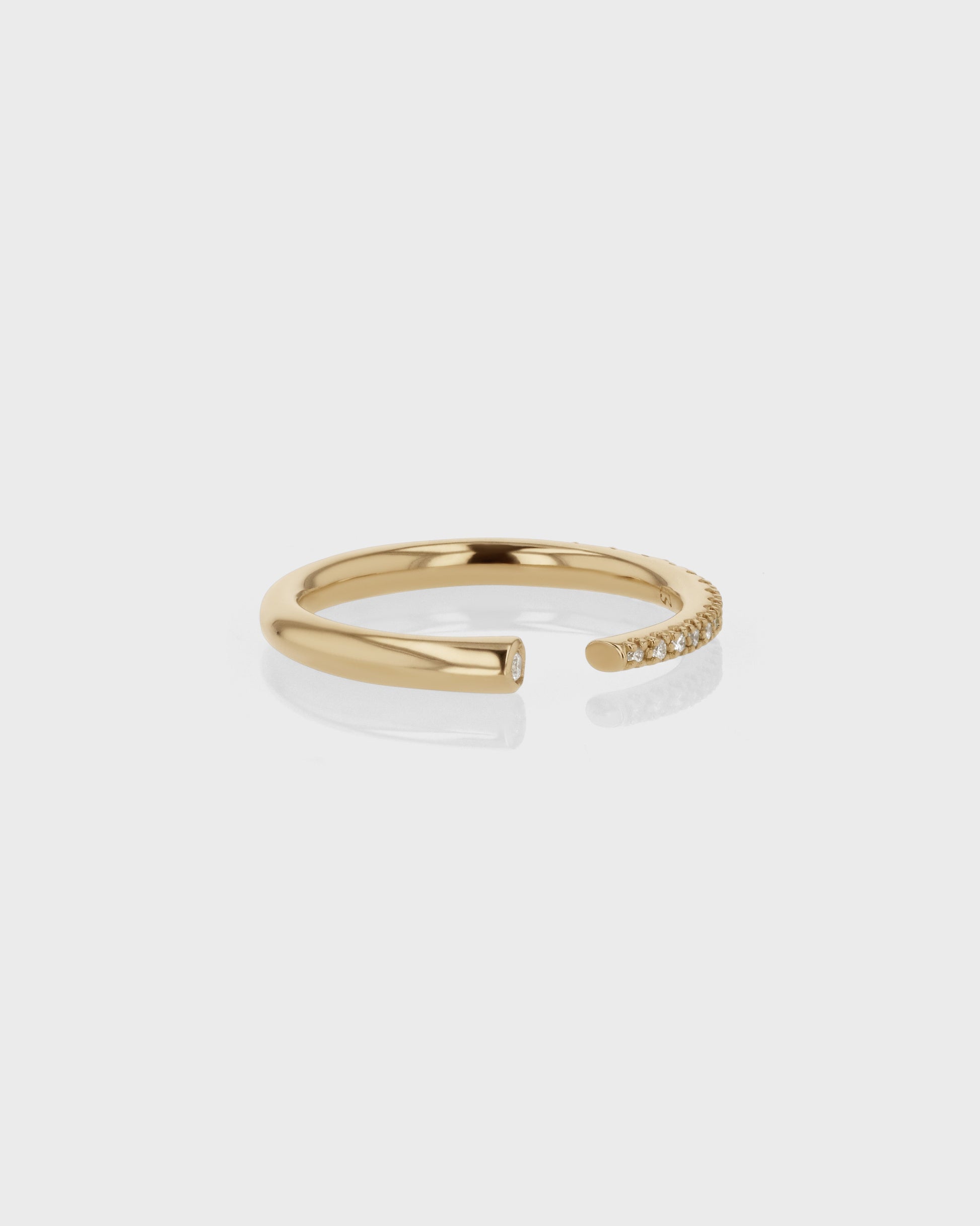 0.50 TCW Round Lab Grown Diamond Open Wedding Band 3