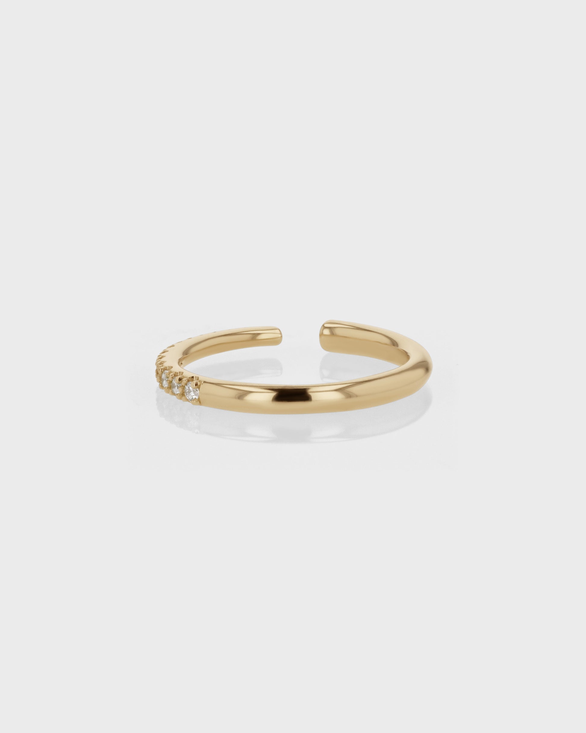 0.50 TCW Round Lab Grown Diamond Open Wedding Band 4