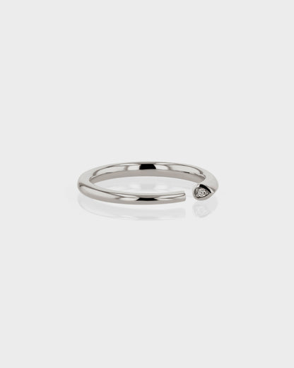 Elegant 0.20 TCW Round Lab-Grown Diamond Open Wedding Band 2