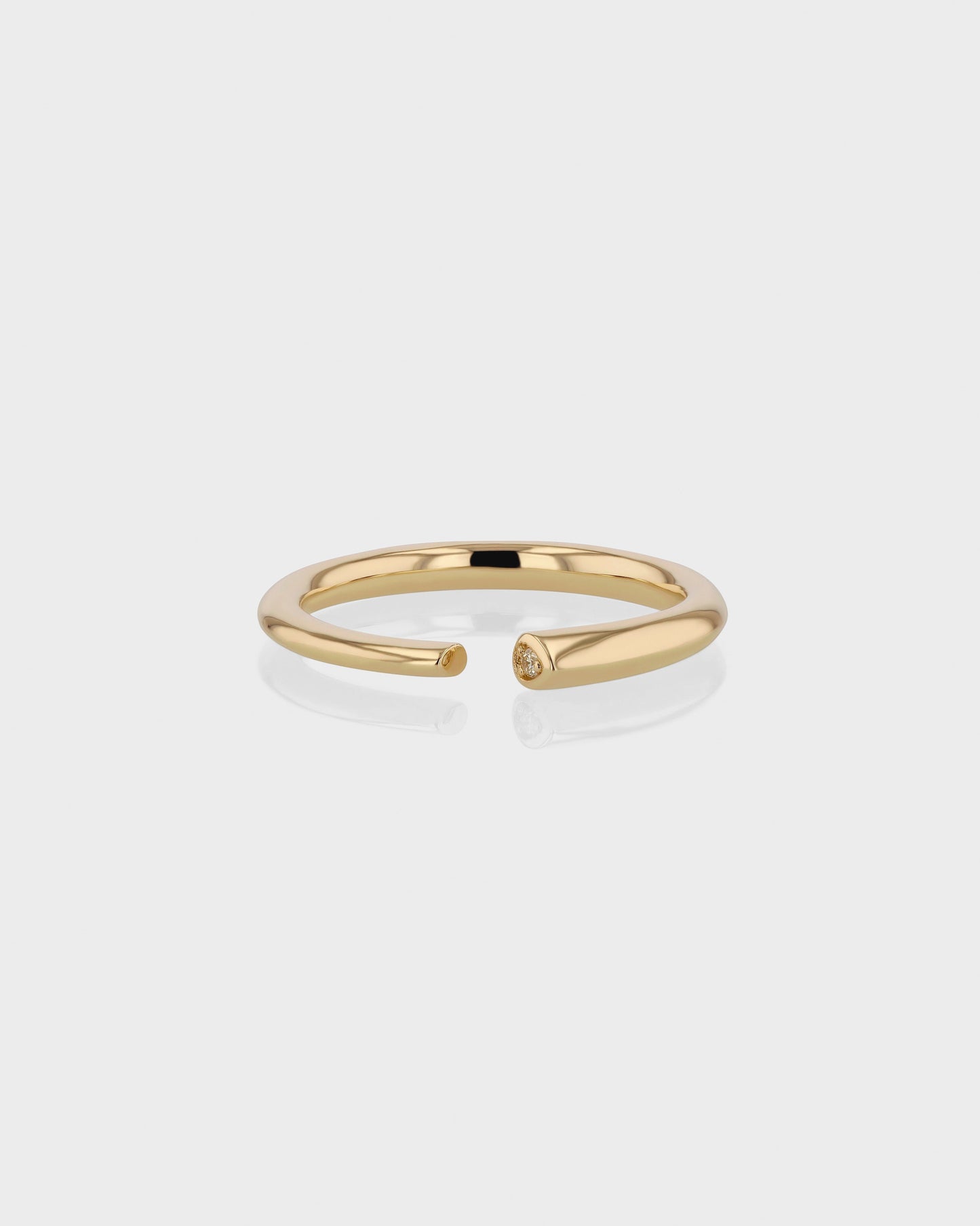 0.50 TCW Round Lab Grown Diamond Open Embed Wedding Band 1
