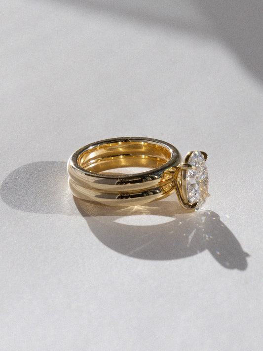 Solitaire-Oval Lab Grown Diamond Engagement Ring