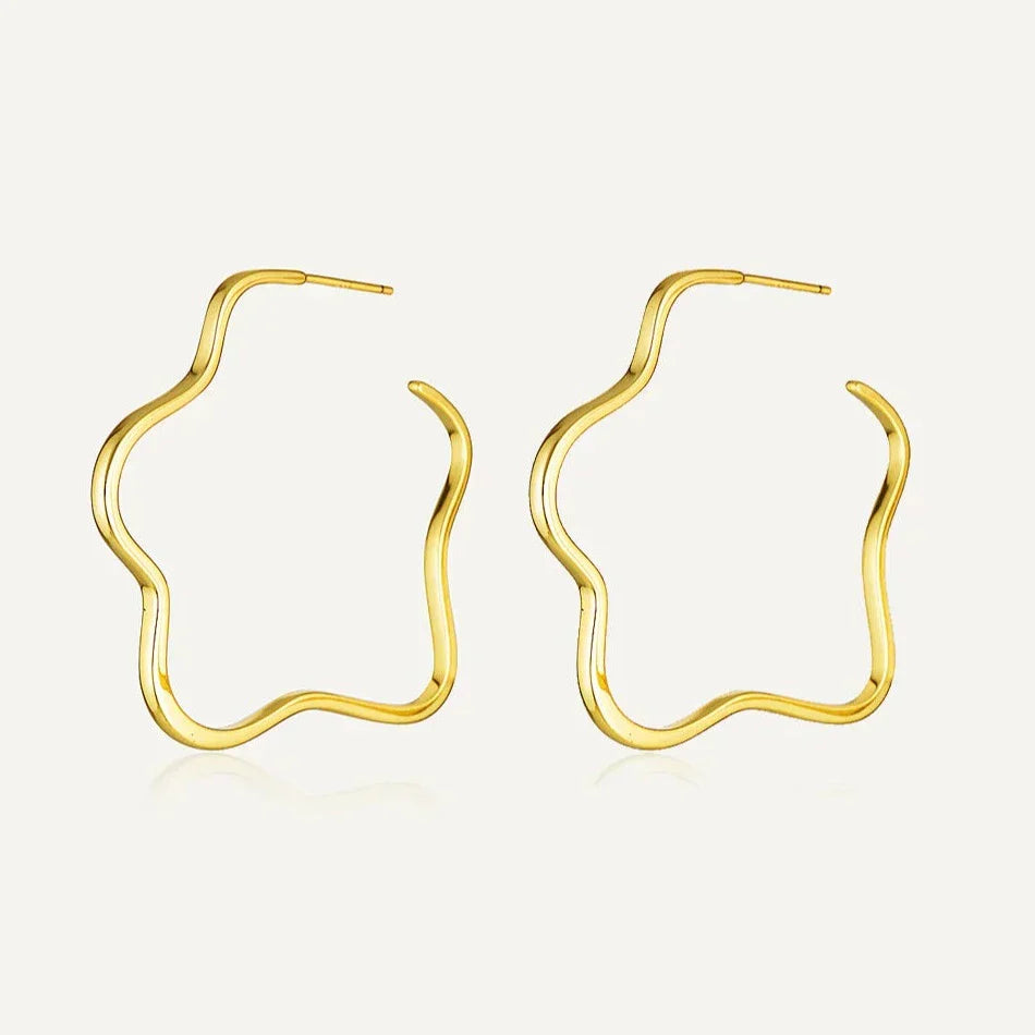 Star Shaped Classy Hoops 1