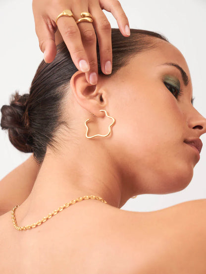 Star Shaped Classy Hoops 2