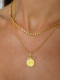 Load image into Gallery viewer, Gold Hexagonal Pendant Necklace
