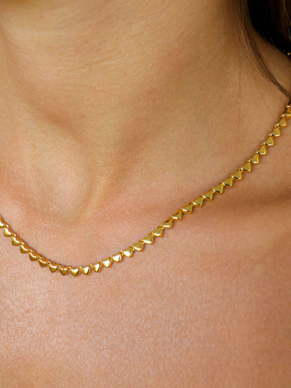Elegant Gold Heart Charm Necklace 4