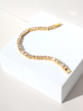 Load image into Gallery viewer, Exquisite Lab Grown Diamond Tennis Bracelet with Multi-Shaped Gems
