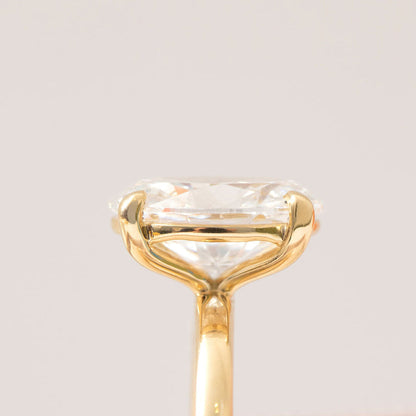 Solitaire-2.5 CT Oval Lab Grown Diamond Engagement Ring