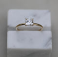 Load image into Gallery viewer, Radiant Elegance: 0.90 CT Cushion Lab-Grown Diamond Solitaire Ring
