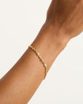 Load image into Gallery viewer, Gleaming Gold Beaded Chain Bracelet
