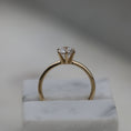 Load image into Gallery viewer, 0.75 CT Round Lab-Grown Diamond Solitaire Engagement Ring in Gold Elegance
