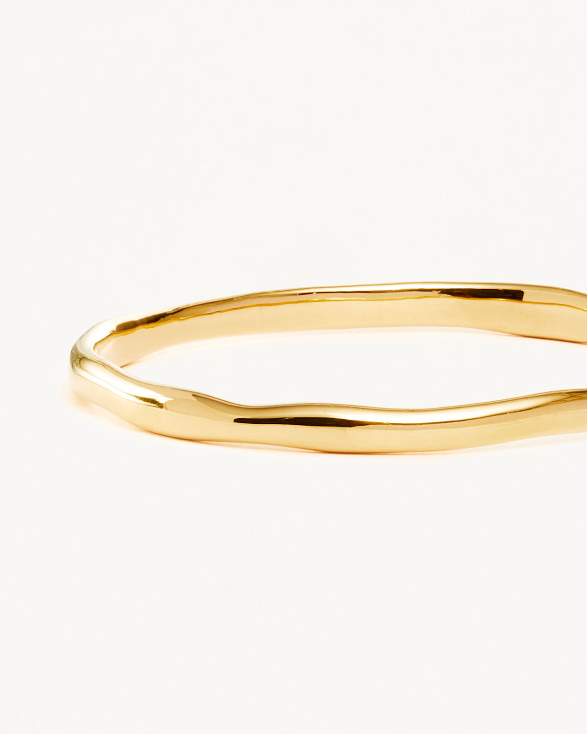 Elegant Organic Gold Bangle Bracelet