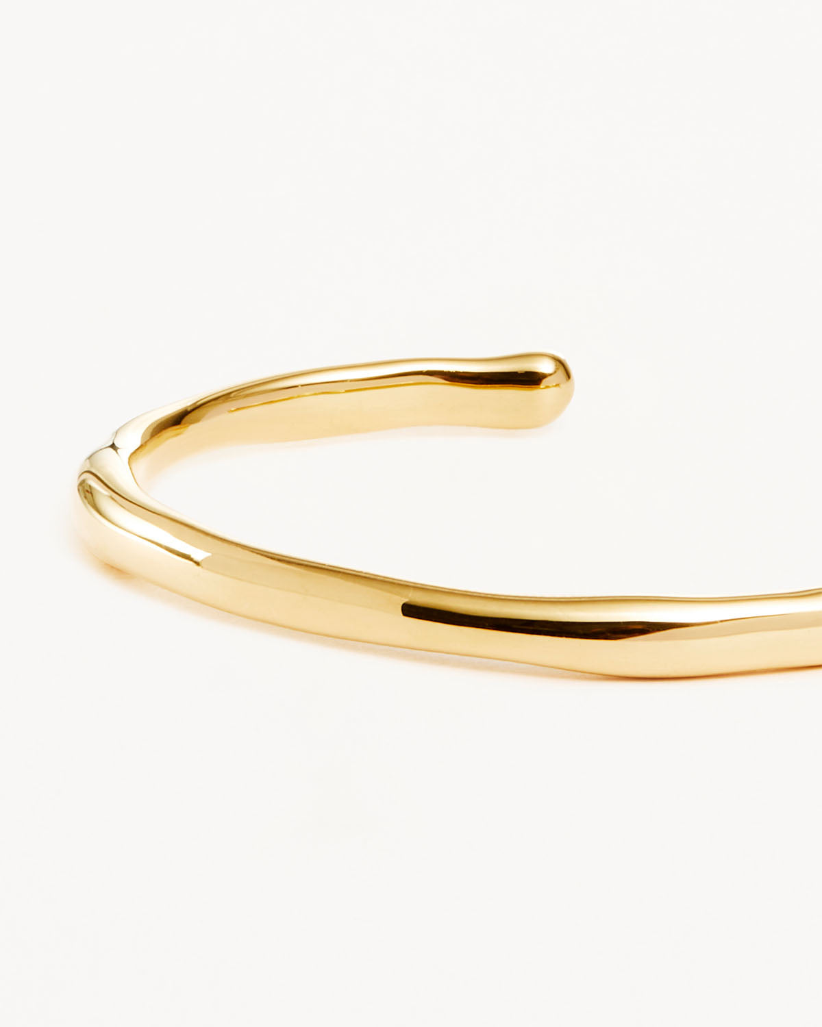 Elegant Half Open Gold Cuff Bracelet