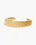 Load image into Gallery viewer, Golden Textured Open Cuff Bracelet
