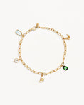 Load image into Gallery viewer, 0.10 TCW Multi Lab Made Diamond Wanderlust Charm Bracelet
