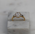 Load image into Gallery viewer, 1.5 CT Radiant Lab-Grown Diamond Trilogy Engagement Ring
