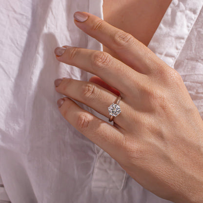 Solitaire-Oval Lab Grown Diamond Engagement Ring
