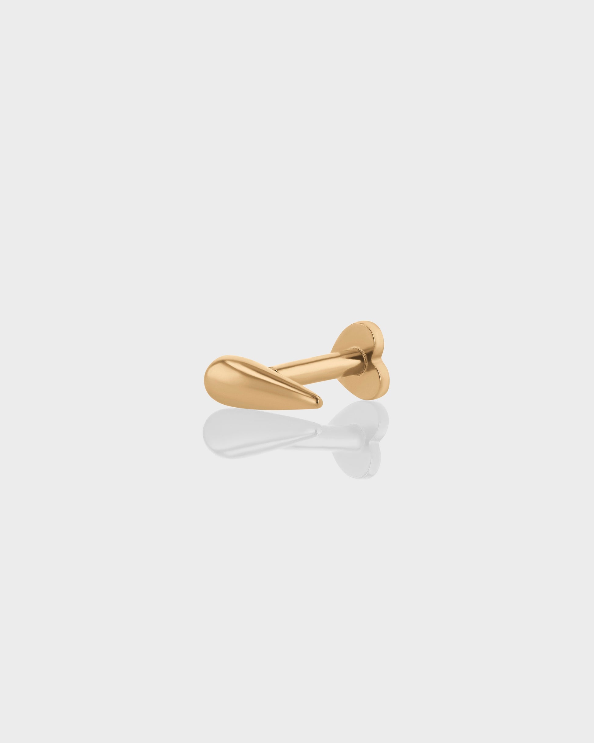 Elegant Bean Gold Cartilage Stud Earring 1