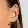 Load image into Gallery viewer, Golden Sphere Huggie Earrings
