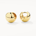 Load image into Gallery viewer, Golden Sphere Huggie Earrings
