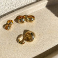 Load image into Gallery viewer, Golden Sphere Huggie Earrings
