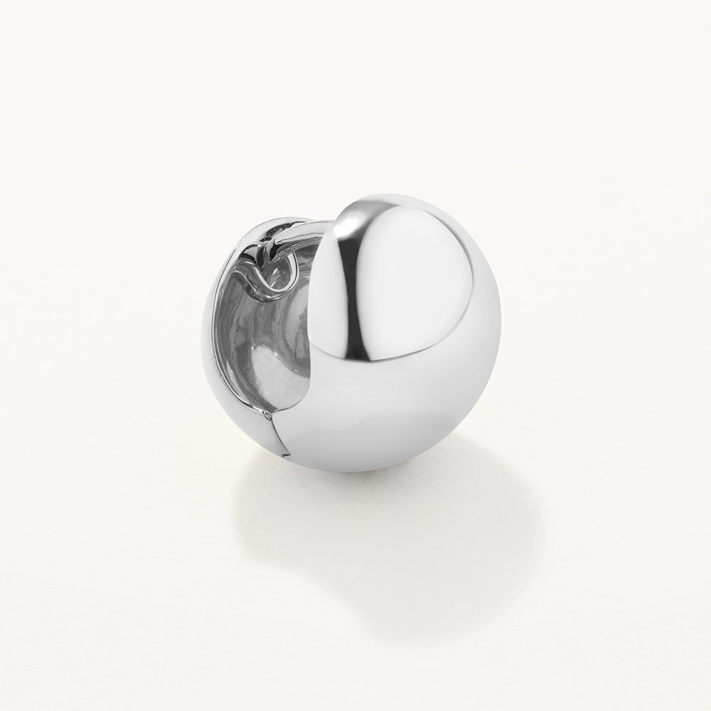 Sleek Sphere Huggie Earrings