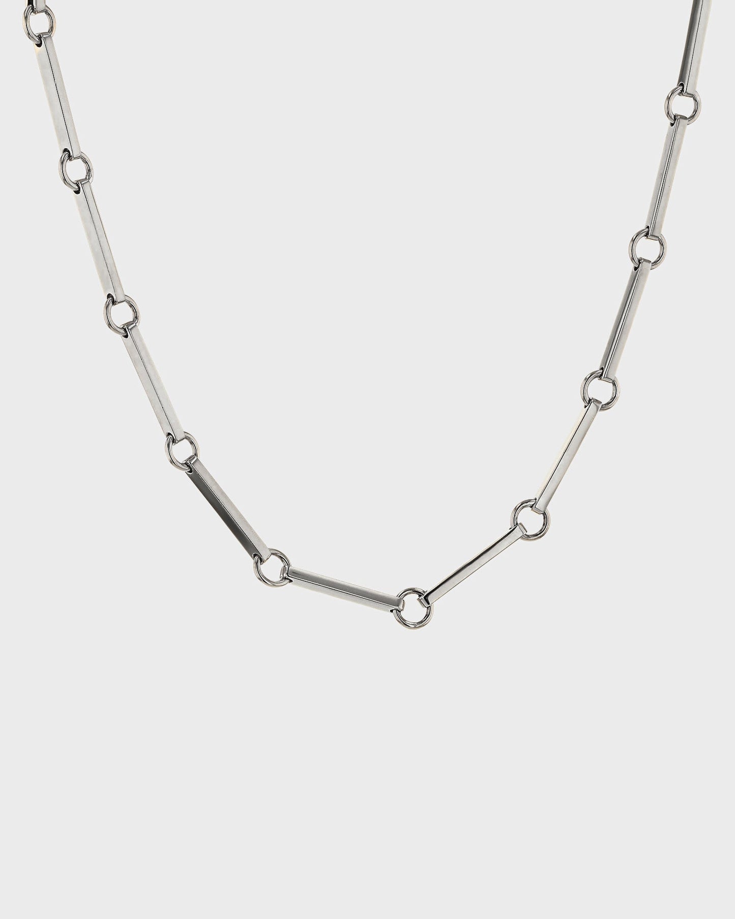 Elegant Silver Link Chain Necklace 1