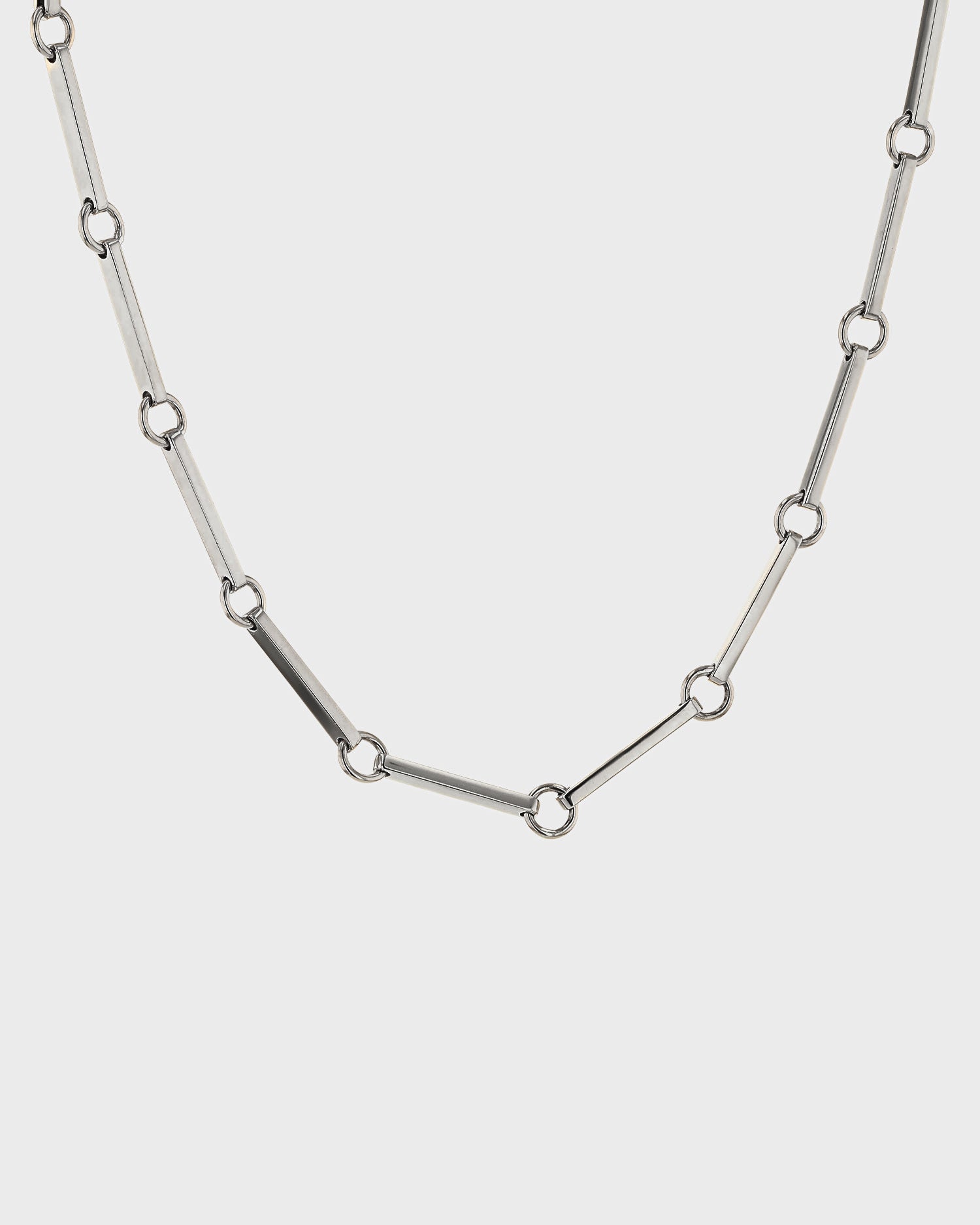Elegant Silver Link Chain Necklace 1