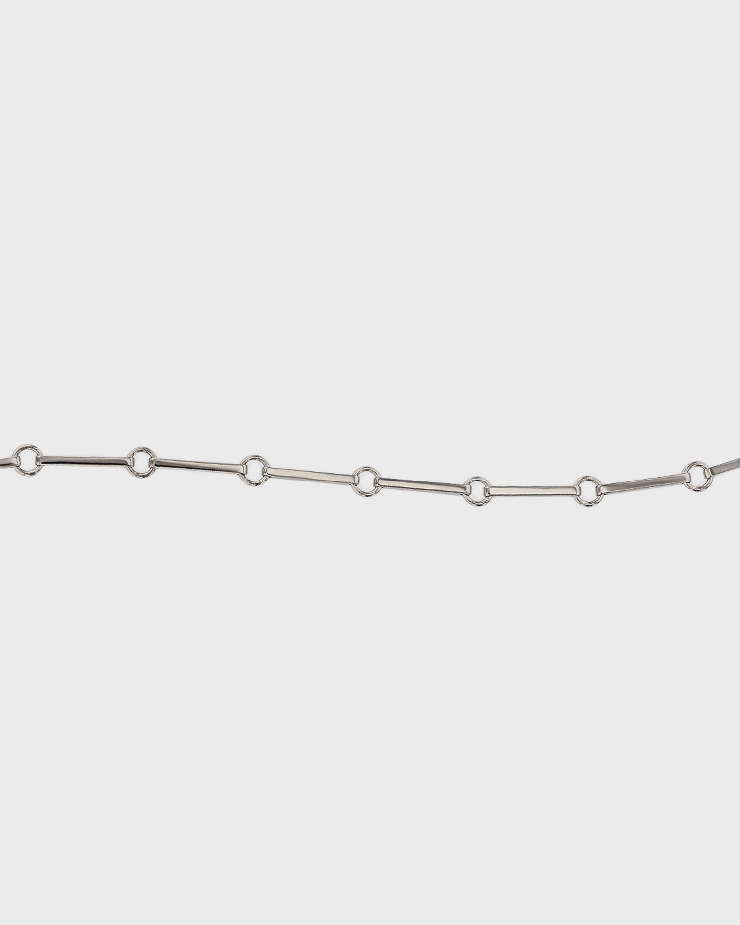 Elegant Silver Link Chain Necklace