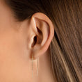 Load image into Gallery viewer, Elegant Gold Bar Chain Earrings
