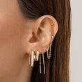 Load image into Gallery viewer, Elegant Gold Bar Chain Earrings
