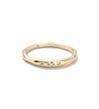Elegant Gold Wedding Band with Round Lab-Grown Diamonds 1