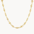 Load image into Gallery viewer, Golden Paperclip Charm Chain Necklace
