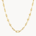 Load image into Gallery viewer, Golden Paperclip Charm Chain Necklace
