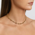 Load image into Gallery viewer, Golden Paperclip Charm Chain Necklace
