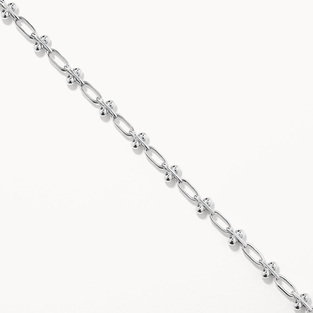 Elegant Beaded Paperclip Chain Necklace 3