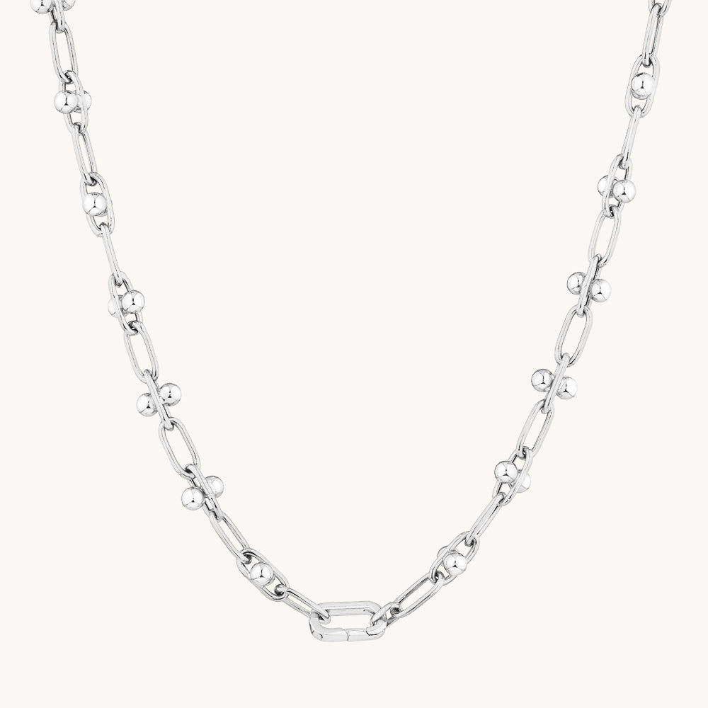 Elegant Beaded Paperclip Chain Necklace 2