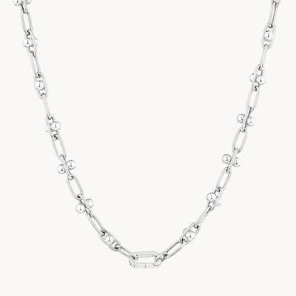 Elegant Beaded Paperclip Chain Necklace 2
