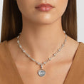 Load image into Gallery viewer, Elegant Beaded Paperclip Chain Necklace
