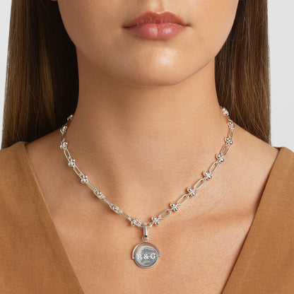 Elegant Beaded Paperclip Chain Necklace 8