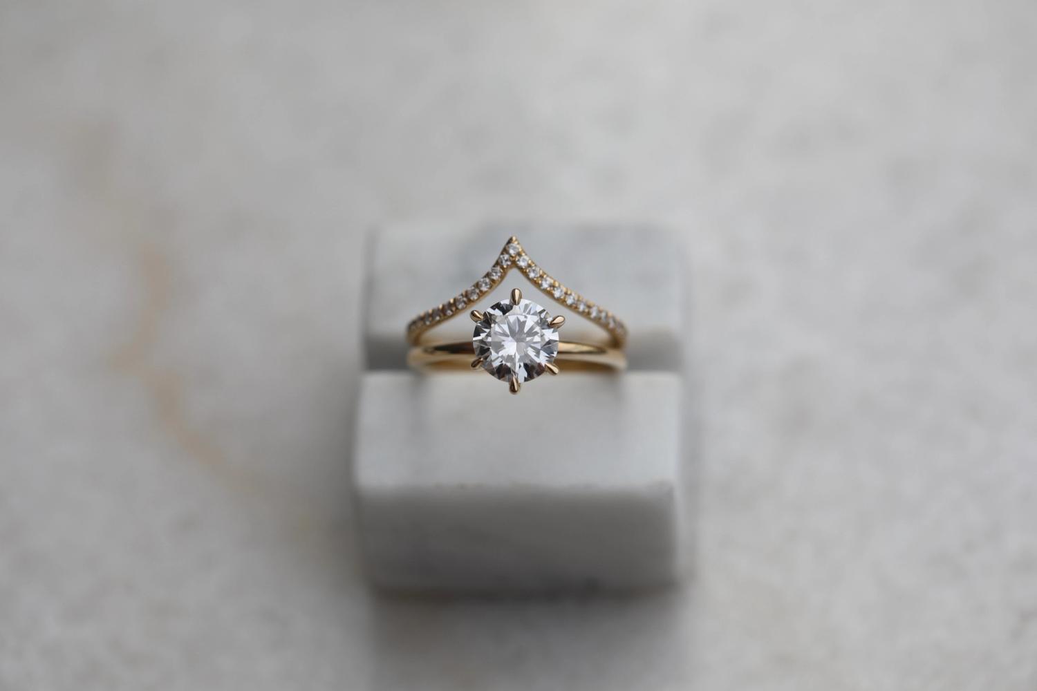 1.5 CT Round Lab-Grown Diamond Solitaire Engagement Ring in Elegant Gold Setting