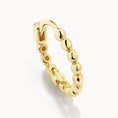 Load image into Gallery viewer, Golden Beaded Huggie Hoop Earrings
